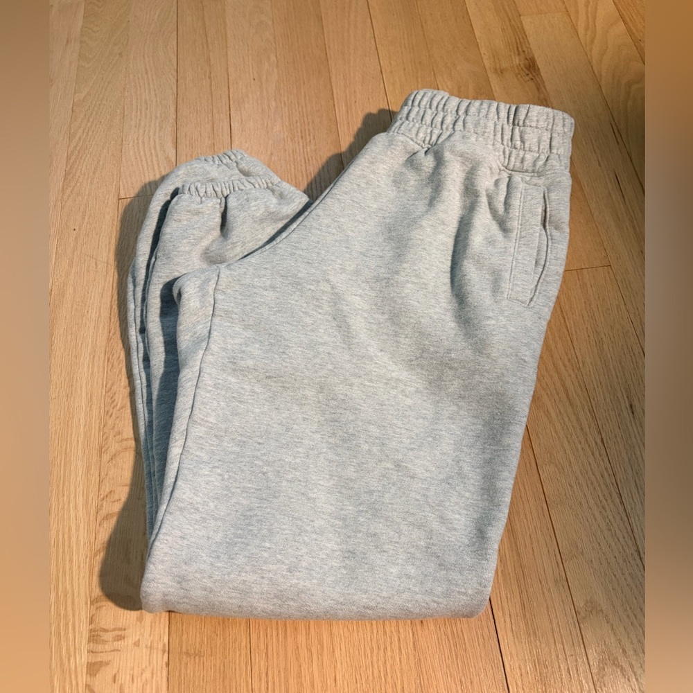 Aerie Gray Jogger Sweatpants Women’s XS Heather Lounge Fleece Pockets